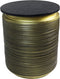 HSM Collection Bijzettafel Rible Marmer Zwart/Goud Ø41cm
