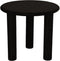 HSM Collection - Bijzettafel rond pilaar - 50x50x45 - Zwart - Mangohout