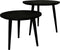 HSM Collection Bijzettafel Ronds Verona Zwart Mangohout/Ijzer/Mdf