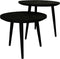 HSM Collection Bijzettafel Ronds Verona Zwart Mangohout/Ijzer/Mdf