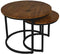 HSM Collection Bijzettafel Ronin Mango Bruin Set van 2 L