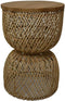 HSM Collection Bijzettafel Rotan/Teak Naturel Ø30cm