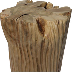 HSM Collection-Bijzettafel Stripe-35x35x40-Naturel-Teak