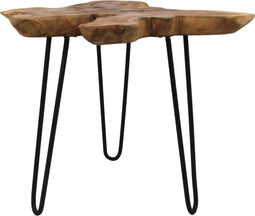 HSM Collection - Bijzettafel - teak root - Natural wax - Teak - 50*50*50