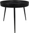 HSM Collection Bijzettafel Ventura - ø60 cm - zwart - mangohout/ijzer