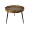 HSM Collection Bijzettafel Ventura - ø60 cm - mangohout/ijzer - naturel