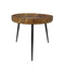 HSM Collection Bijzettafel Ventura - ø60 cm - mangohout/ijzer - naturel