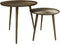 HSM Collection Bijzettafels Rond Goud Aluminium/Ijzer