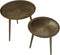 HSM Collection Bijzettafels Rond Goud Aluminium/Ijzer