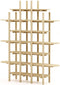 HSM Collection-Boekenkast Breeze-225x180x40-Naturel-Teak