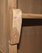 HSM Collection-Boekenkast Met Trap-136x40x235-Naturel-Teak