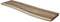 HSM Collection-Boomstamblad Voor Eetbank-150x40x6-Naturel-Munggur