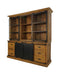 HSM Collection-Buffetkast Blackburn 4 Deur 6 La-220x50x220-Naturel/Zwart-Teak/Metaal