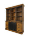 HSM Collection-Buffetkast Blackburn 4 Deur 6 La-180x50x220-Naturel/Zwart-Teak/Metaal