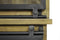 HSM Collection-Buffetkast Blackburn 4 Deur 6 La-180x50x220-Naturel/Zwart-Teak/Metaal