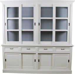 HSM Collection Buffetkast Provence - 220 cm - wit/grijs