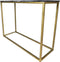 HSM Collection Console tafel Marseille - 100x35x75 cm - Zwart/goud - Marmer/metaal