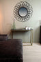 HSM Collection Console tafel Marseille - 100x35x75 cm - Zwart/goud - Marmer/metaal
