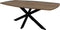 HSM Collection-Danish Eettafel-200x100x76-Naturel/Zwart-Mango/Metaal