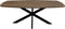 HSM Collection-Danish Eettafel-200x100x76-Naturel/Zwart-Mango/Metaal