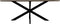 HSM Collection-Danish Eettafel-200x100x76-Naturel/Zwart-Mango/Metaal
