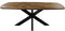 HSM Collection-Danish Eettafel Fishbone-240x110x76-Naturel/Zwart-Eiken/Metaal