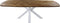 HSM Collection-Danish Eettafel Fishbone-240x110x76-Naturel/Wit-Eiken/Metaal