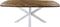 HSM Collection-Danish Eettafel Fishbone-280x110x76-Naturel/Wit-Eiken/Metaal