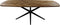 HSM Collection-Danish Eettafel Fishbone-220x110x76-Naturel/Zwart-Eiken/Metaal