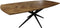 HSM Collection-Danish Eettafel Fishbone-180x100x76-Naturel/Zwart-Eiken/Metaal