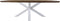 HSM Collection-Danish Eettafel Fishbone-280x110x76-Naturel/Wit-Eiken/Metaal