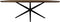HSM Collection-Danish Eettafel Fishbone-220x110x76-Naturel/Zwart-Eiken/Metaal