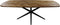 HSM Collection-Danish Eettafel Fishbone-180x100x76-Naturel/Zwart-Eiken/Metaal