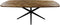 HSM Collection-Danish Eettafel Fishbone-220x110x76-Naturel/Zwart-Eiken/Metaal