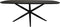 HSM Collection-Danish Ovaal Tafelblad-180x100x4-Zwart-Mango