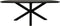 HSM Collection-Danish Ovaal Tafelblad-200x100x4-Zwart-Mango