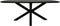 HSM Collection-Danish Ovale Eettafel-1-180x100x76-Zwart-Mango/Metaal