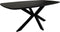 HSM Collection-Danish Ovale Eettafel-180x100x76-Zwart-Mango/Metaal