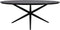 HSM Collection-Danish Ovale Eettafel-2-220x100x76-Zwart-Mango/Metaal