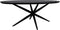 HSM Collection-Danish Ovale Eettafel-2-220x100x76-Zwart-Mango/Metaal
