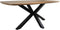 HSM Collection-Danish Ovale Eettafel-2-180x100x76-Naturel/Zwart-Acacia/Metaal