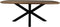 HSM Collection-Danish Ovale Eettafel-2-180x100x76-Naturel/Zwart-Acacia/Metaal