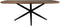 HSM Collection-Danish Ovale Eettafel-3-180x100x76-Naturel/Zwart-Acacia/Metaal