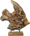 HSM Collection-Decoratie Vis -45x11x55-Naturel-Teak