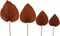 HSM Collection-Decoratief Palmblad S/4-120x43x1-Cognac/Naturel-Palmblad