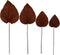 HSM Collection-Decoratief Palmblad S/4-120x43x1-Cognac/Naturel-Palmblad