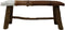 HSM Collection Decoratieve bank - geitenhuid/teak