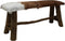 HSM Collection Decoratieve bank - geitenhuid/teak