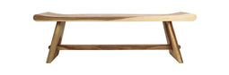 HSM Collection Decoratieve bank Rondo - 120 cm - munggur
