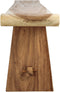 HSM Collection Decoratieve bank Rondo - 120 cm - munggur